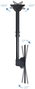 Tooq Soporte de Techo LPCE1155TSLI-B para TV 32-55" hasta 50kg - Orientable, Inclinable y Extensible, Compatible con Pantallas Curvas y Techos Inclinados, Color Negro